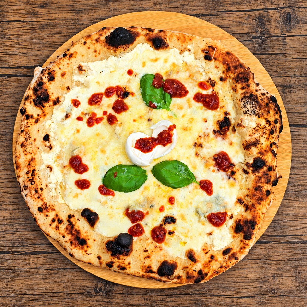 Our first special pizza with Russell Up chilli jam
